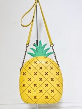 kate spade Yellow Pineapple Crossbody with Green Top